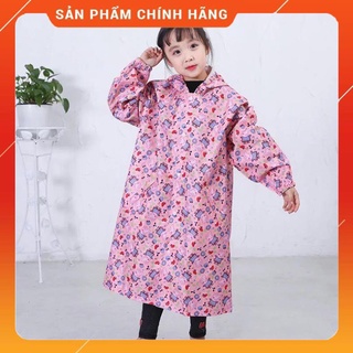 Áo mưa bít trẻ em, áo mưa trùm trẻ em che kín người an toàn cho bé