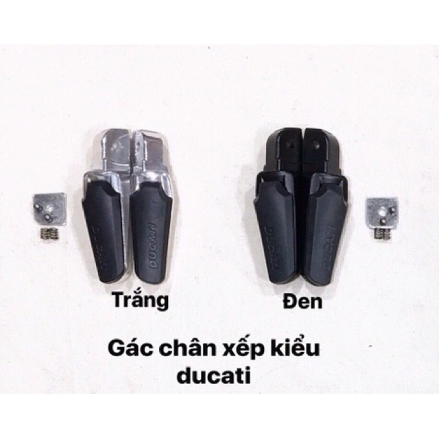 Gác chân sau nhôm Ducati hàng đẹp