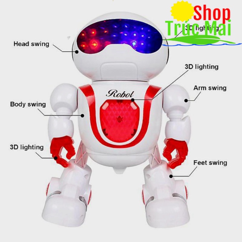 Đồ Chơi Trẻ Em Robot Biết Phát Sáng Và Nhảy Múa Theo Nhạc