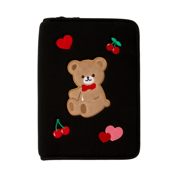 Túi Đựng Đồ Dùng Văn Phòng ARTBOX Hàn Quốc Hình Gấu Teddy Và Quả Cherry Màu Đen