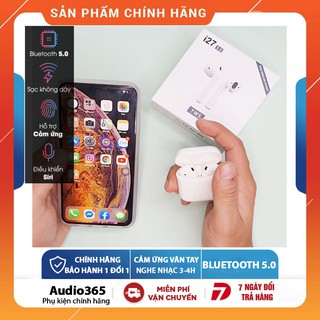 Tai nghe bluetooth tws i27 cảm biến vân tay, tự động kết nối - Sạc Không Dây - Hỗ trợ cả Android và IOS