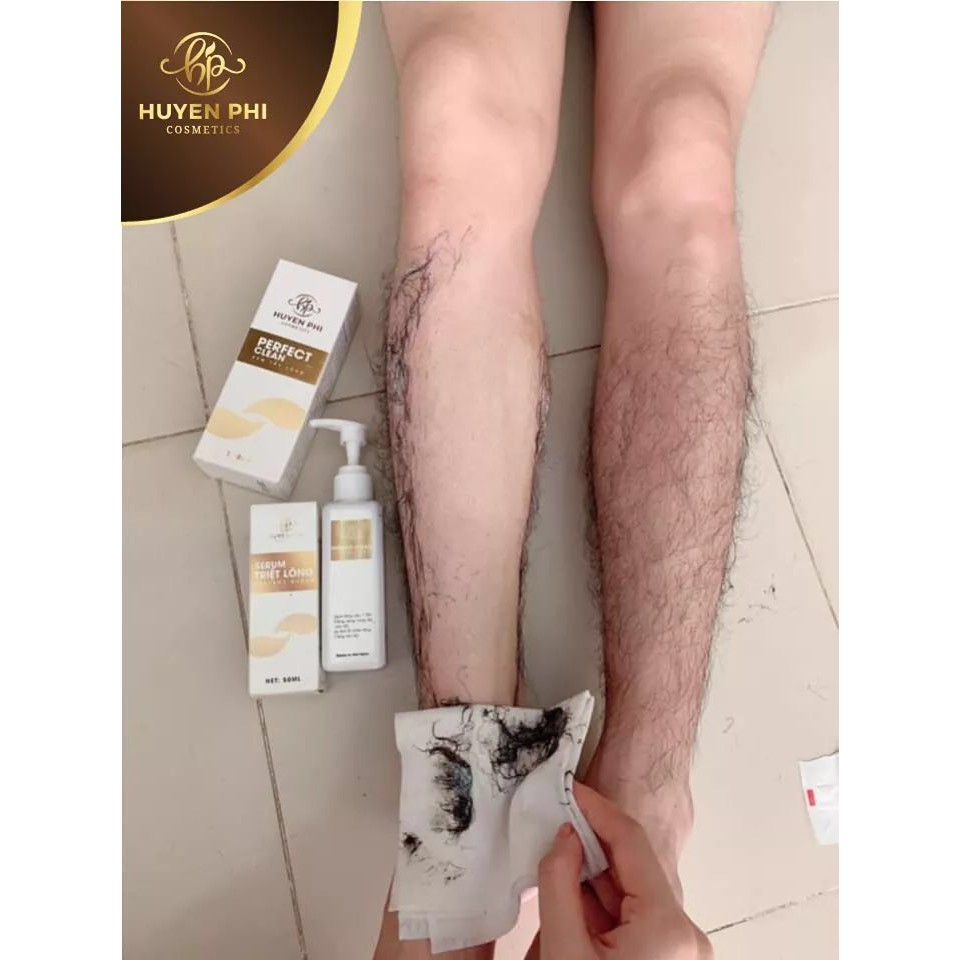 KEM TẨY LÔNG PERFECT CLEAN và SERUM TRIỆT LÔNG VĨNH VIỄN Triệt Tẩy lông tay, chân, nách bikini