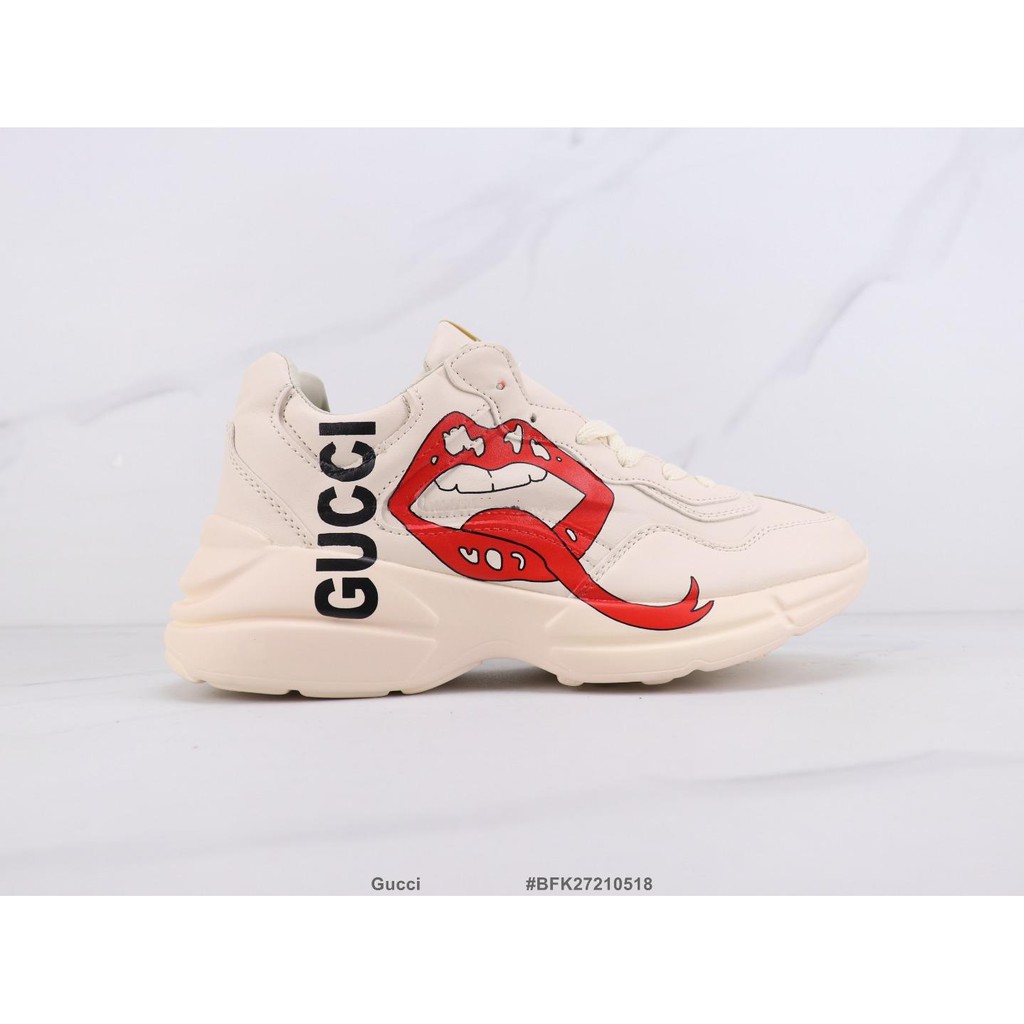 Giày Thể Thao Gucci Chất Liệu Da Cổ Thấp Size 36-44