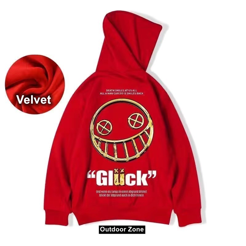 Áo Hoodie Dáng Rộng Lót Nhung Giữ Ấm Nhiều Màu Tùy Chọn Size M - 8xl Dành Cho Nam | BigBuy360 - bigbuy360.vn