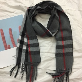 Khăn kẻ cashmere lông cừu cho bé