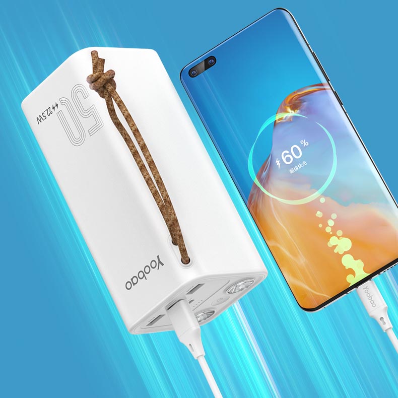 Pin sạc dự phòng Yoobao H5 50.000mAh-Sạc nhanh mọi thiết bị