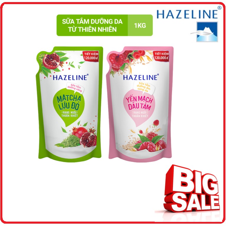 Sữa Tắm Dưỡng Da HAZELINE Túi 900g