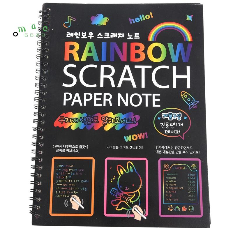 Sách Vẽ Màu Đen Cầu Vồng 19x26cm Cho Bé