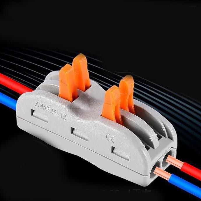 [COMBO 10] Đầu nối dây điện nhanh 2 đầu, dụng cụ nối dây điện nhanh, an toàn hiệu quả