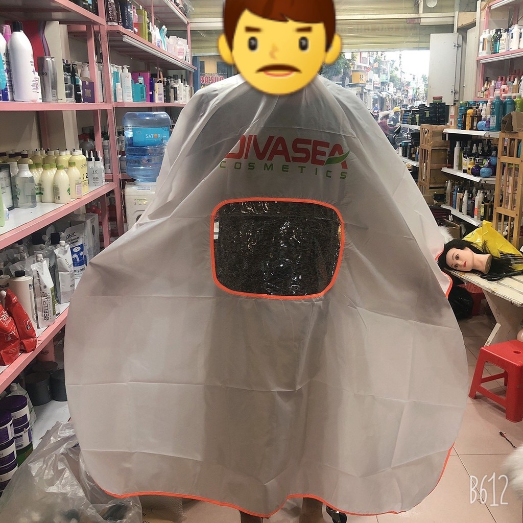 Aó choàng cắt tóc baber dành cho tiệm salon tóc