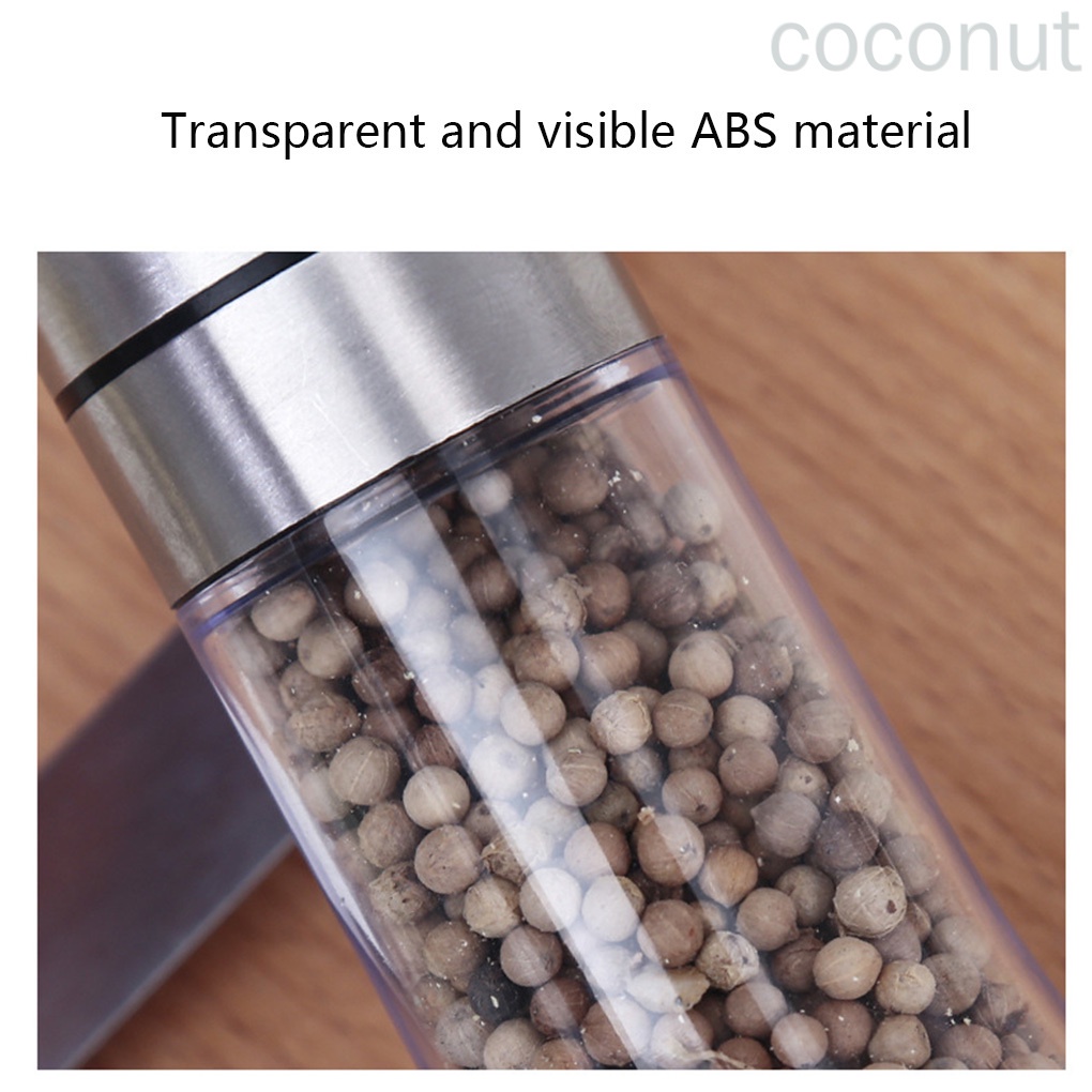 Máy Xay Tiêu / Muối Bằng Thép Không Gỉ Abs 120ml