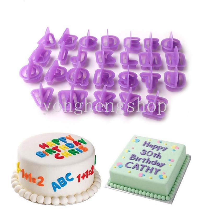 Set 40 Khuôn Làm Bánh Hình Chữ Cái Tiếng Anh 3D