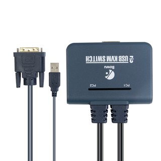 Bộ Chuyển Đổi Kvm 2 Cổng Usb Sang Dvi