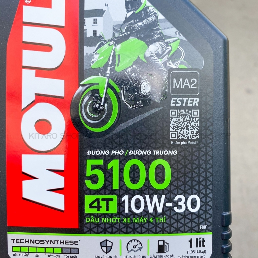 Nhớt Motul 5100 10w30 1L Công Nghệ Ester - Nhớt Xe Máy