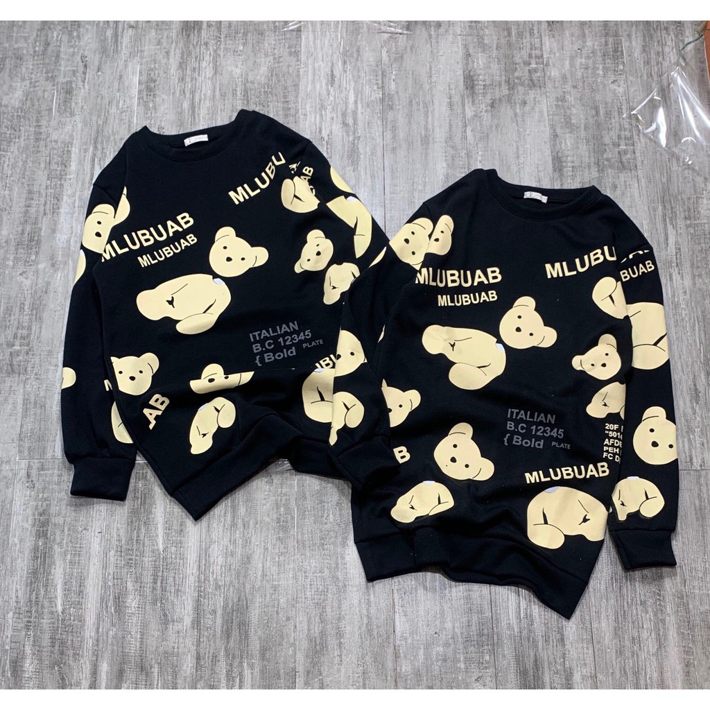 Áo hình gấu dáng dấu quần max xinh