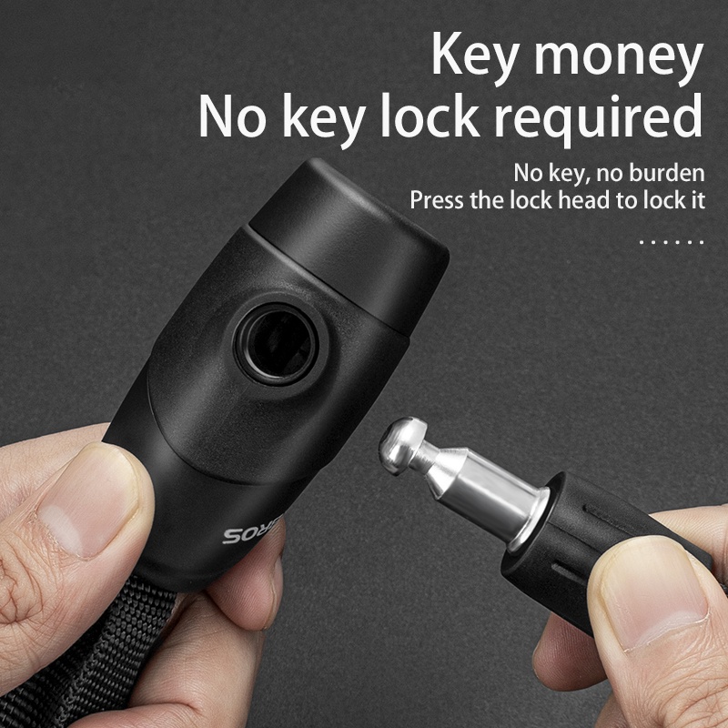 Rockbros Dây Khóa Xe Đạp Có Mật Khẩu An Toàn Tiện Dụng
