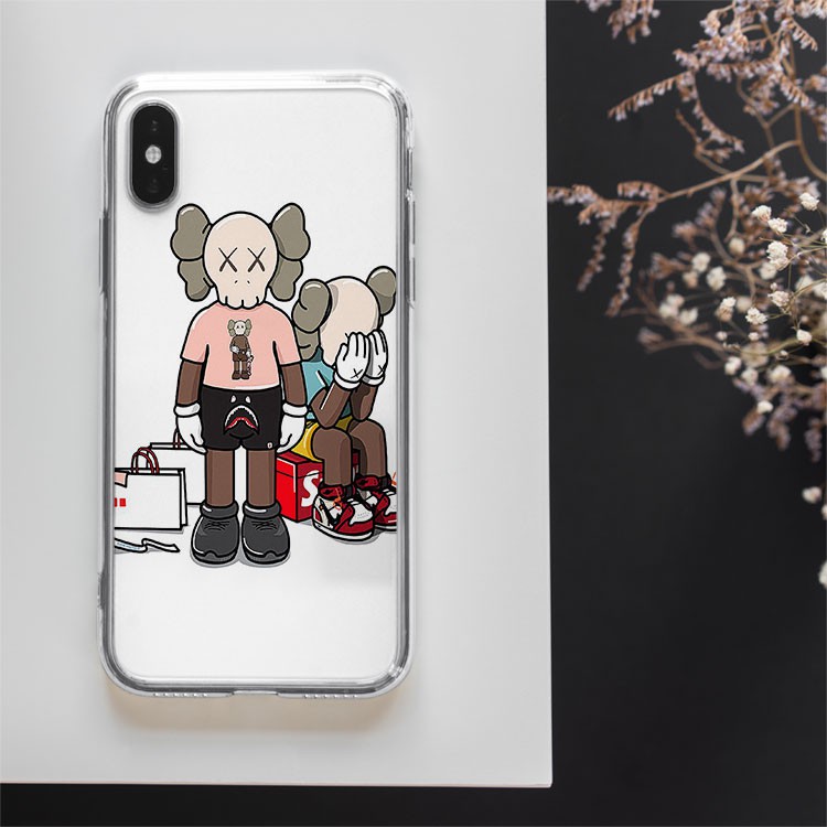 Ốp lưng ốp đt Kaws bape sticker  cho Iphone từ 6 đến 12 SUPPOD00093