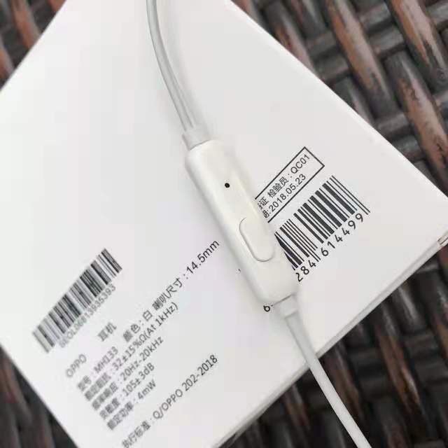 Tai Nghe Nhét Tai Oppo 100% Chính Hãng 3.5mm Với Mic Mh133 Oppo R7S R9 R11 R15 R17 F1S F3 F5 F7 A3S Ax5 A5 Ax7