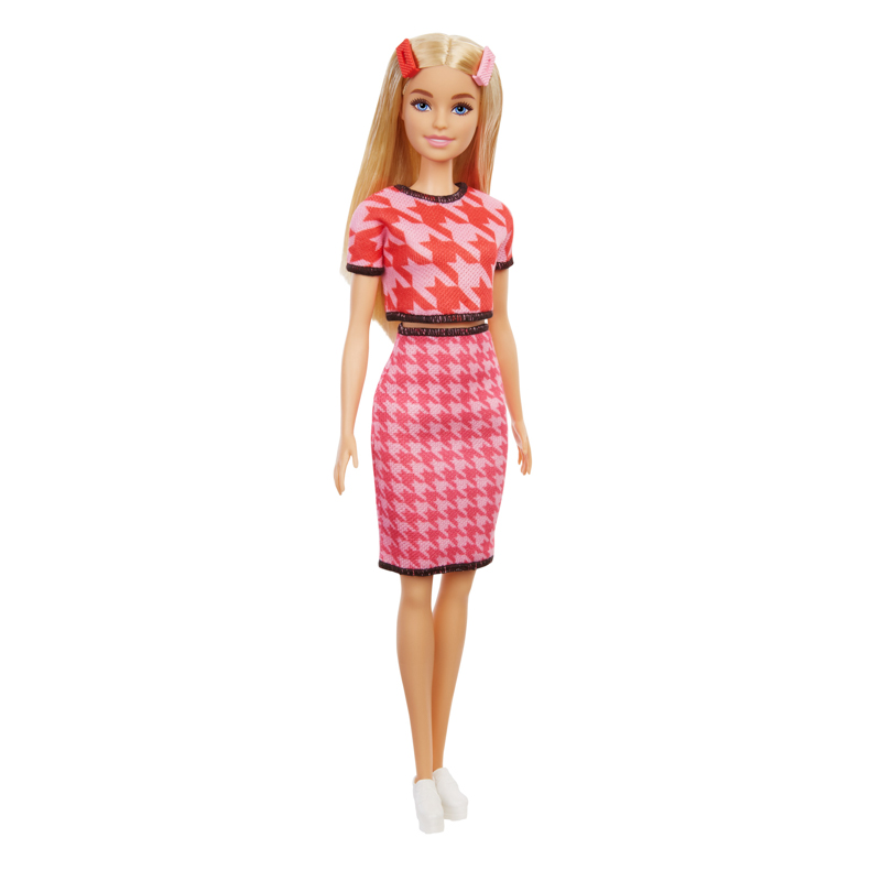 Đồ Chơi BARBIE Búp Bê Thời Trang Barbie - Houndstooth Top / Skirt Matching GRB59/FBR37