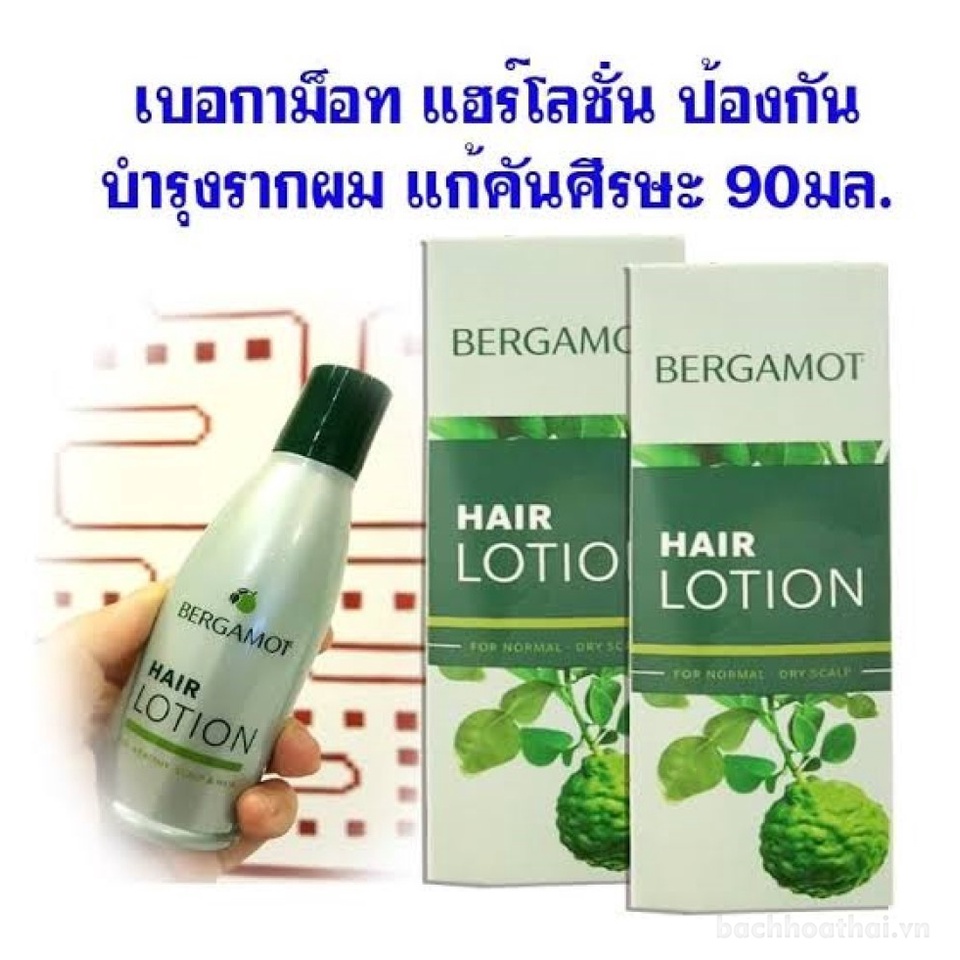 Tınh dầu dưỡng tóc Thái Lan Bergamot Hair Lotion loại bỏ gàu chắc khỏe tóc