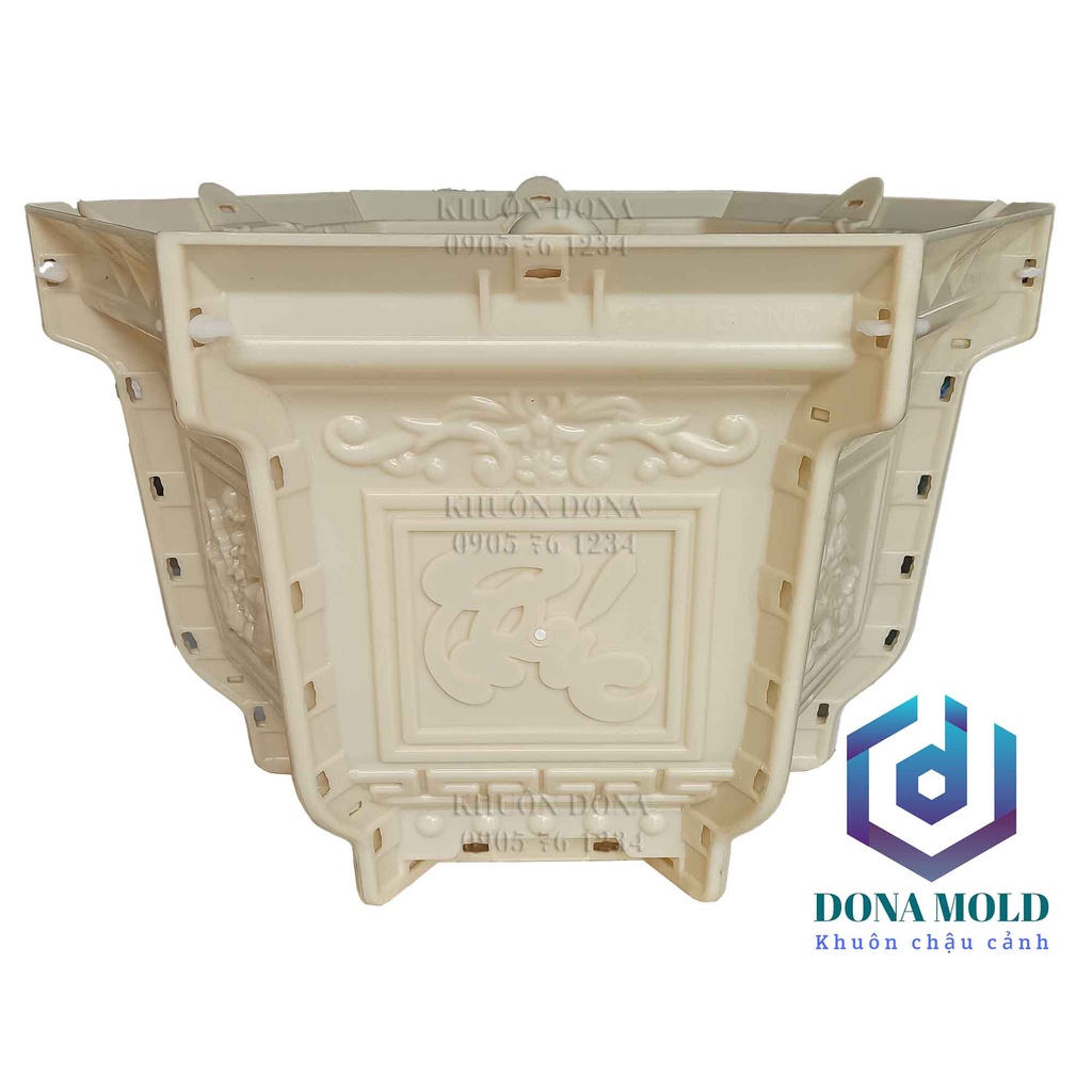 Khuôn Đúc Chậu Lục Giác 60 cm  cao 45 cm. Khuôn Đúc Chậu Cảnh Nhựa ABS cao cấp