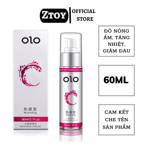 Gel Bôi Trơn OLO Warming Cao Cấp Ấm Nóng 60ml - Tăng khoái cảm