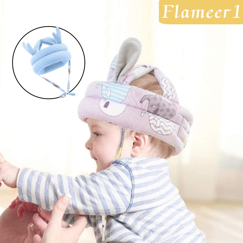 Mũ Bảo Vệ Đầu Bằng Cotton Mềm Thoáng Khí Chống Va Chạm Khi Tập Bò Hàng 1-5 Tuổi Dành Cho Trẻ Em