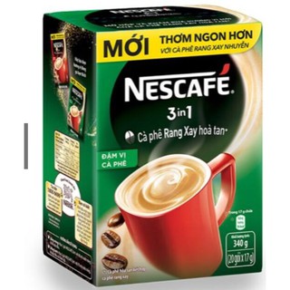 cà phê nestle gói xanh ,gói đỏ gói lẻ