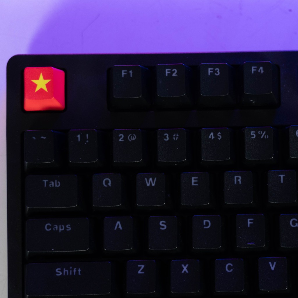 Keycap cờ đỏ sao vàng E-dra dành cho bàn phím cơ - Nhựa PBT - Hàng chính hãng