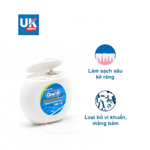 Chỉ nha khoa Oral B Essential Floss (cuộn 50m)