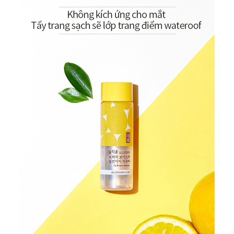 Nước Tẩy Trang Cho Mắt và Môi ILLIYOON Fresh Moisture Lip and Eye Remover 100ml