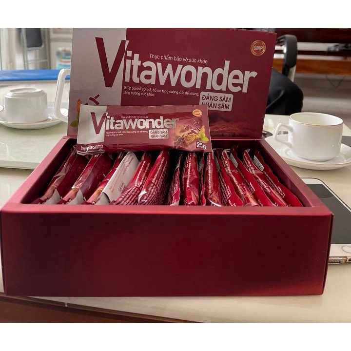 Hộp 20 gói Vitawonder bồi bổ cơ thể, tăng cường sức khỏe và sức đề kháng