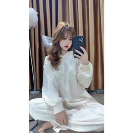 2408# Bộ Hoodie Len Gân