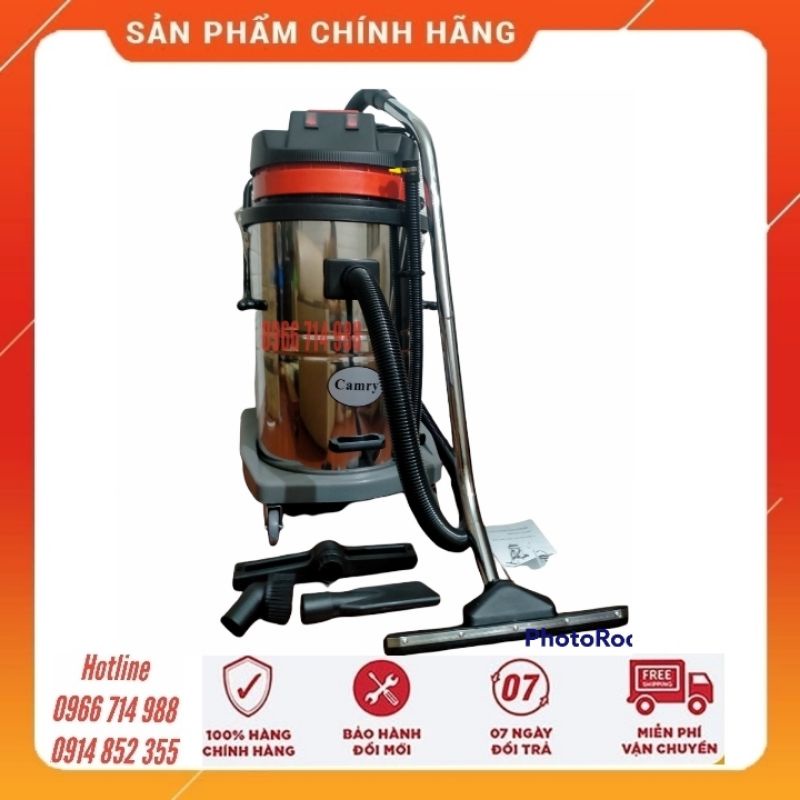 Máy Hút Bụi Công Nghiệp Camry Dung Tích 70 Lít Công Suất Lớn 3000w Hút Khô Và Ướt Hút Bụi Mịn