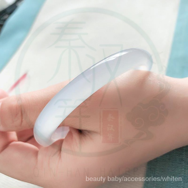 Vòng đeo tay đá mã não trắng trong suốt thời trang cho n