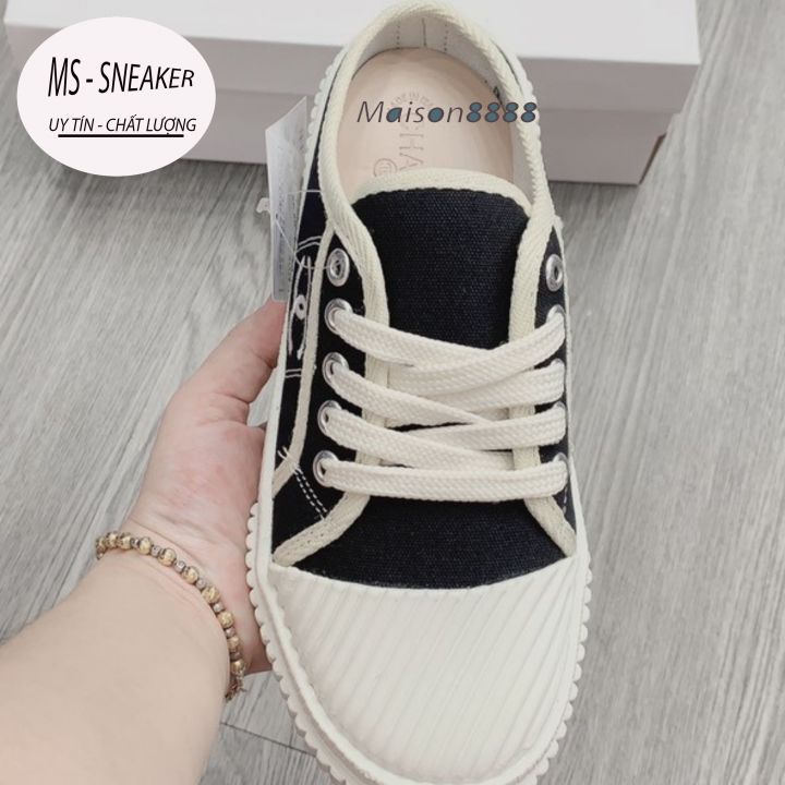 Giày thể thao Sneaker, giày sục CHANEL đen trắng SIÊU HOT SIÊU CUTE full size 35-&gt;39.