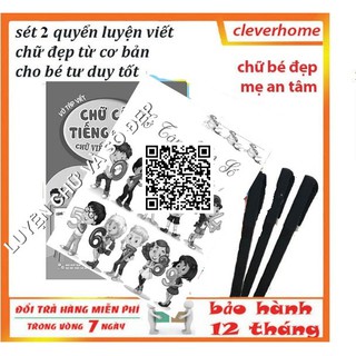 Combo vở luyện viết chữ số nét cơ bản đẹp thần kỳ - tặng kèm bút viết mực tự bay dùng mãi mãi 641