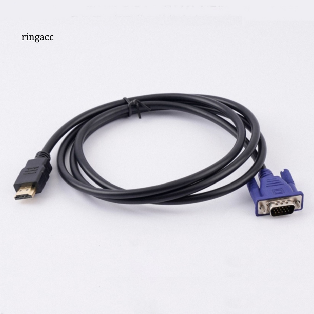 Dây Cáp Chuyển Đổi Đầu HDMI-compatible Sang VGA Mạ Vàng Cho Máy Tính Để Bàn
