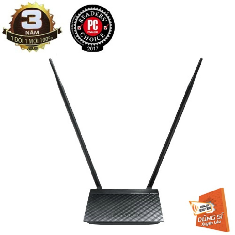 Bộ Phát Wifi Không Dây Asus RT-N12+ 2 Chuẩn N300 Hỗ Trợ Tính Năng Lặp Sóng Băng Tầng