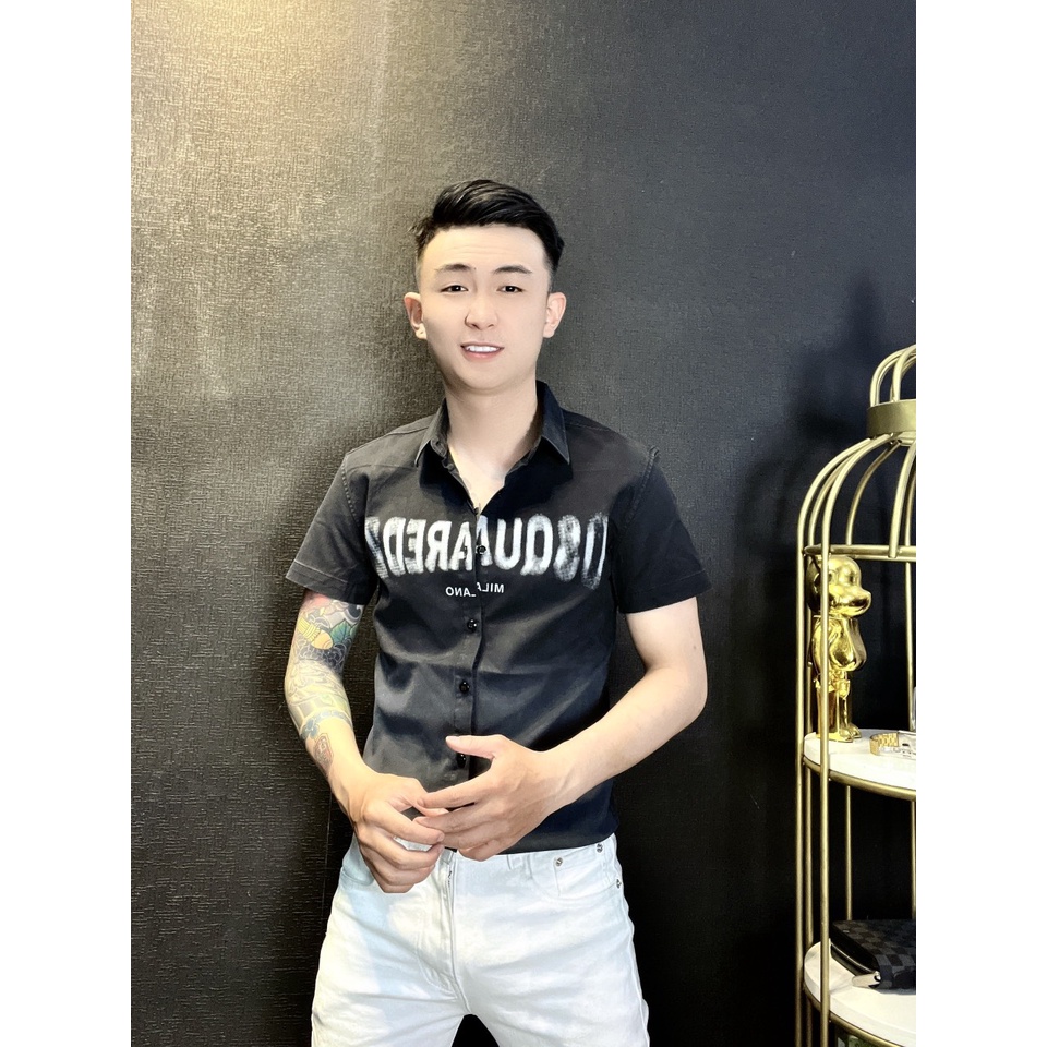 Áo sơ mi nam ngắn tay kaki cao cấp VENICE dáng slimfit, cổ bẻ, chất Kaki Hàn mềm mát, dáng ôm, co giãn thoải mái.