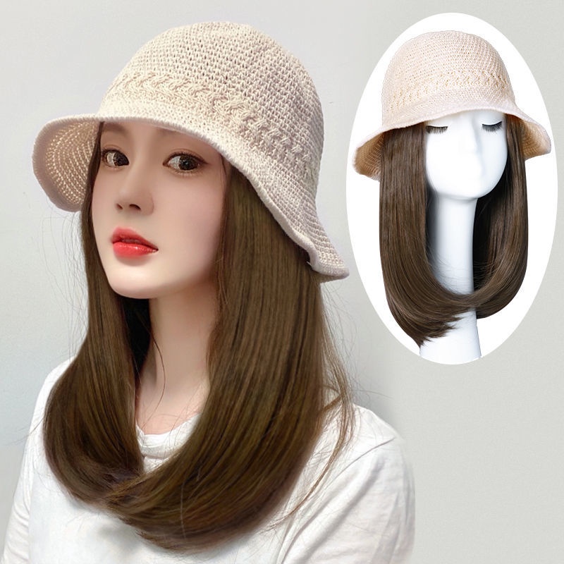 Nón Tai Bèo Phối Tóc Giả Ngắn Dài Thời Trang Cho Nữ