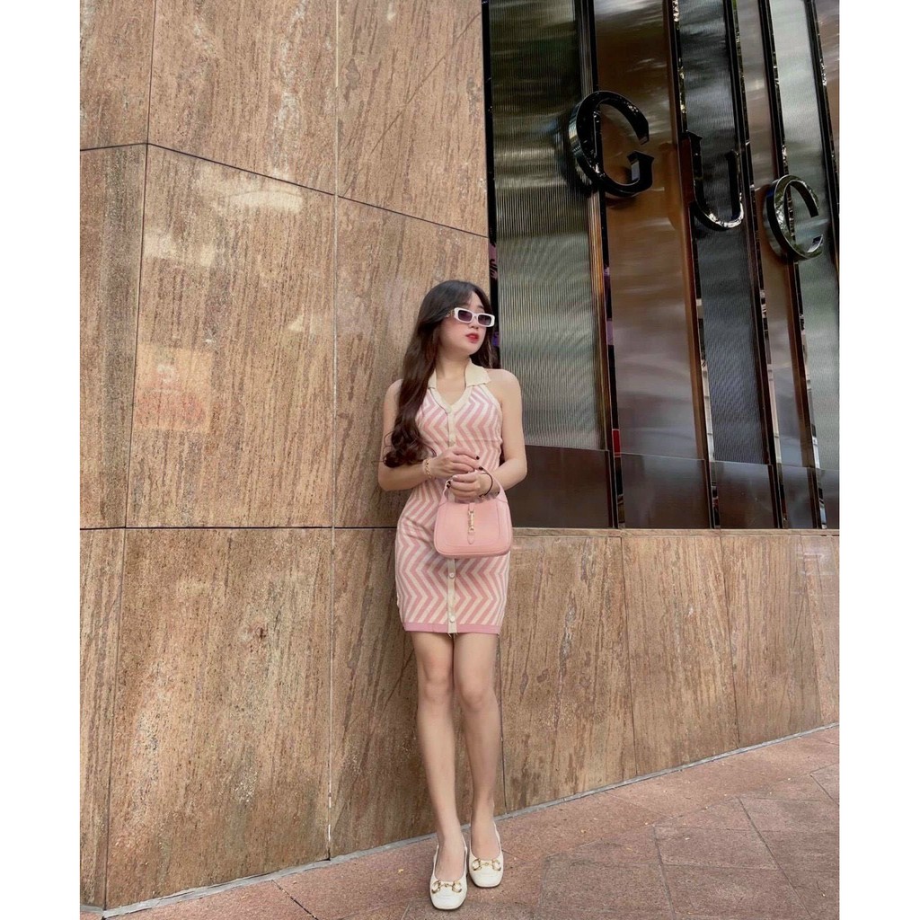 [HÀNG QUẢNG CHÂU] Váy Yếm Len, Váy Body Nữ Hở Lưng Tôn Dáng Mặc Tôn Dáng Siêu Trendy | BigBuy360 - bigbuy360.vn