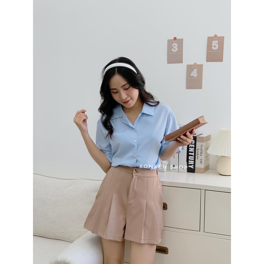 Áo sơ mi cổ vest 9055