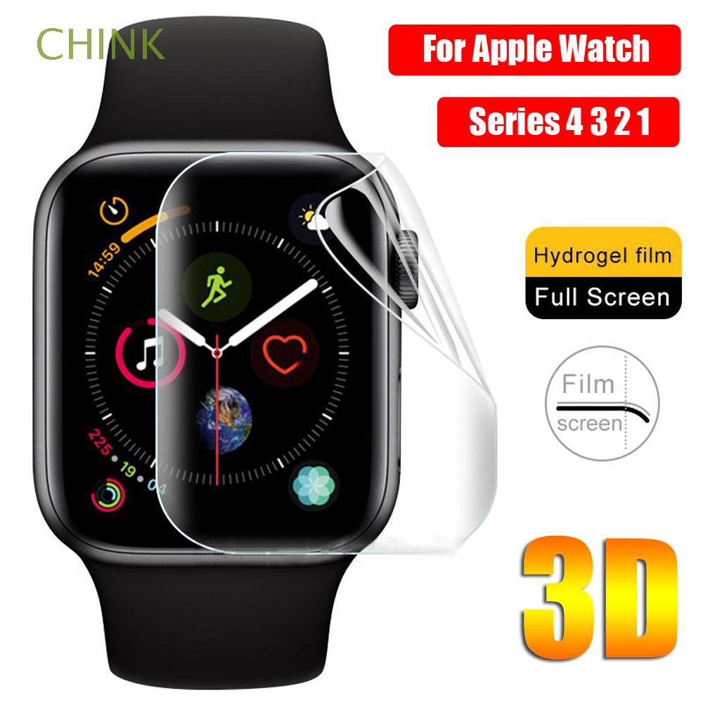 CHINK 3D TPU Hydrogel Protective Film Full Cover Screen Protectors for iWatch Apple Watch Series 4 3 2 1