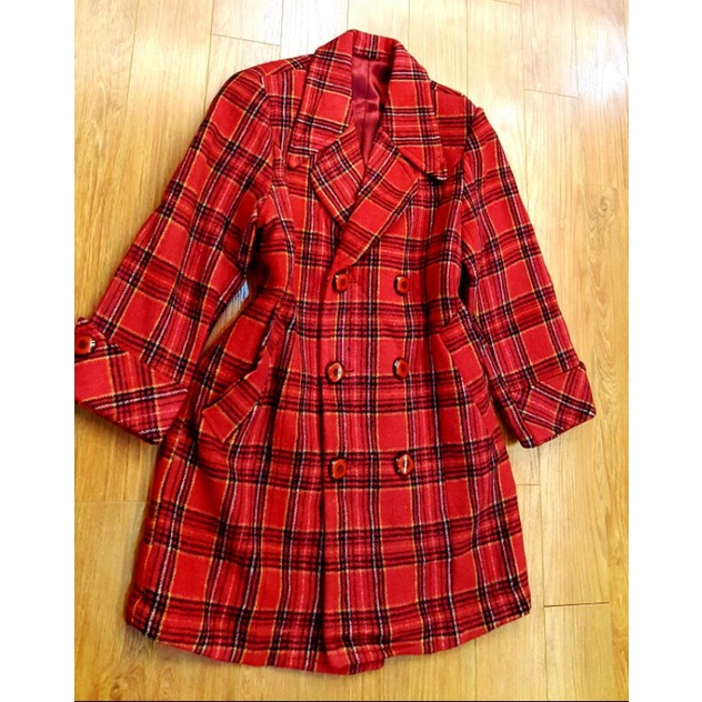 Áo dạ kẻ caro sz XL