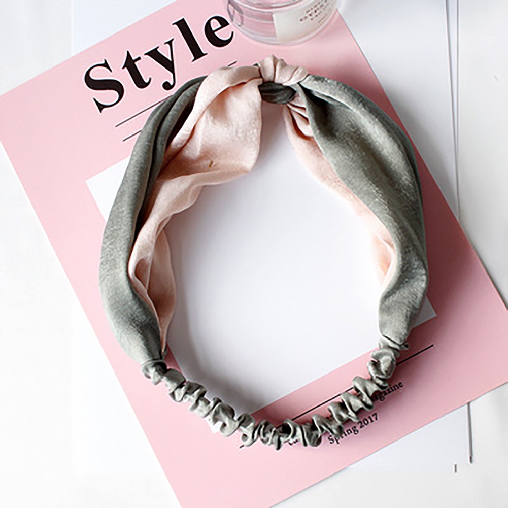 Băng Đô Cài Tóc Màu Trơn Cá Tính Hợp Thời Trang Cho Nữ