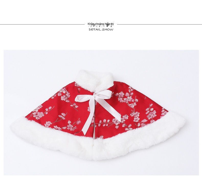 Girl Autumn And Winter Clothing Thick Velvet Princess Suits