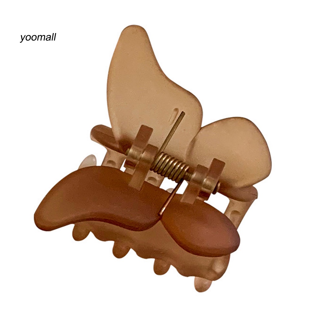 / Yo / Kẹp Tóc Móng Vuốt Bướm Ngọt Ngào Chống Trượt