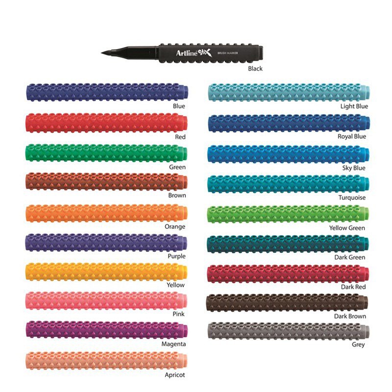 Bút ngòi cọ  marker brush  Artline stix ETX-F Brush Pen có 20 màu tươi sáng ( giá bán 1 cây)