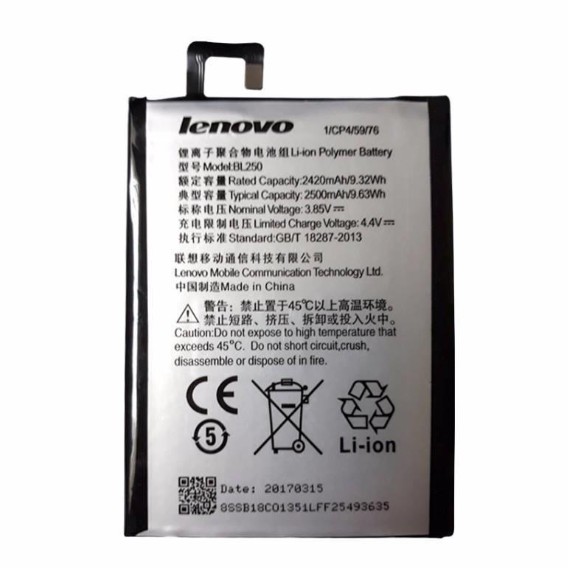 Pin Lenovo BL-250 Vibe S1 2500mAh